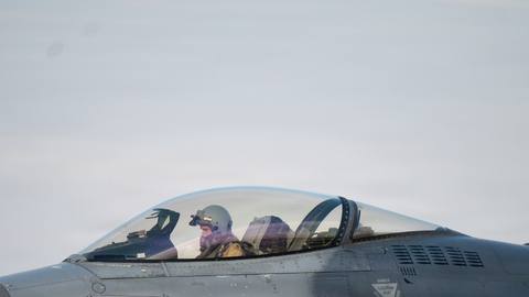 F-16Cs prepare for flight in support of Operation Epic Fury