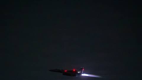 F-15E Strike Eagle Departs for Combat Flight