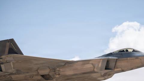 F-22 Raptors refuel during Operation Epic Fury [Image 8 of 10]