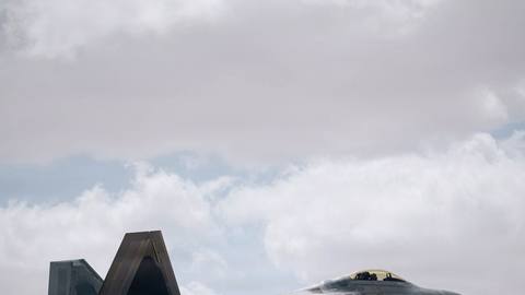 F-22 Raptors refuel during Operation Epic Fury [Image 1 of 10]