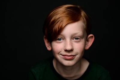 boy wearing black shirt
