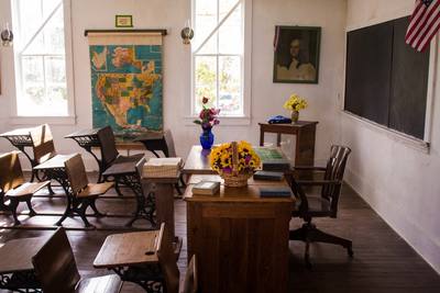 At Indian Cave State Park in Nebraska, there is a small village that has been